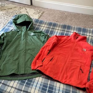 3-in-1 The North Face jacket green size medium